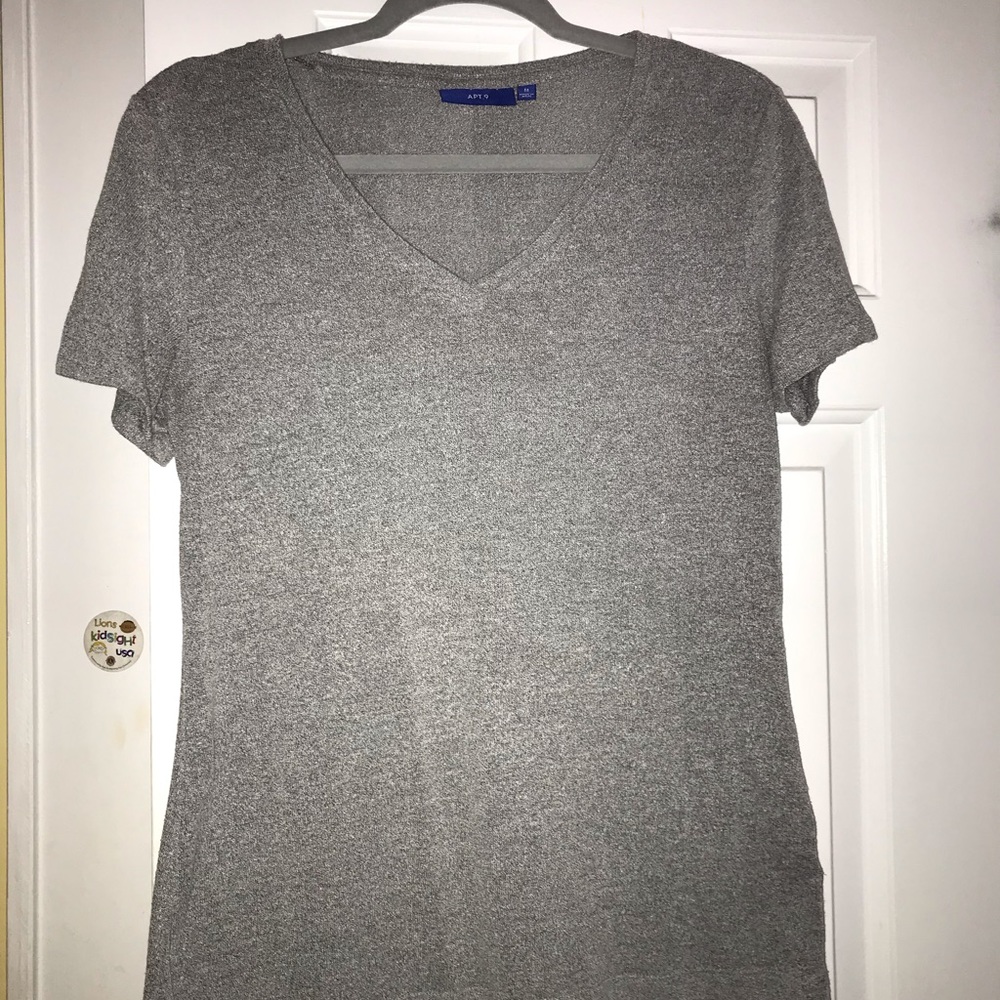 Women’s silver/gray V Neck Size M